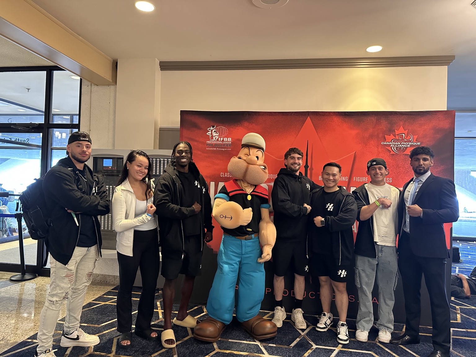 Team members spending time together